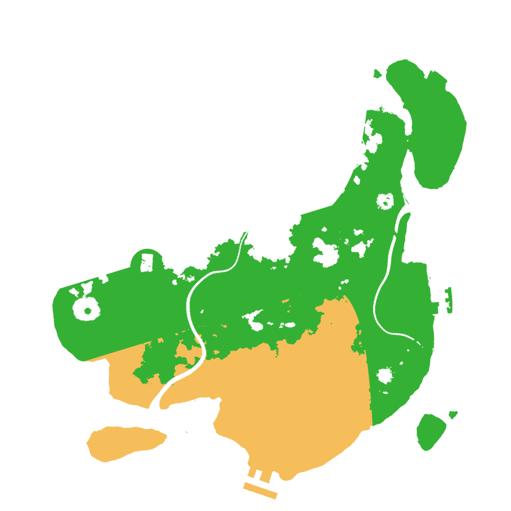 Biome Rust Map: Procedural Map, Size: 3000, Seed: 958193601