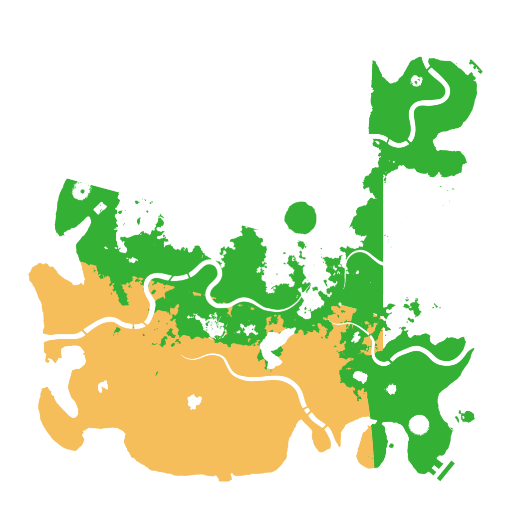 Biome Rust Map: Procedural Map, Size: 4500, Seed: 287809924