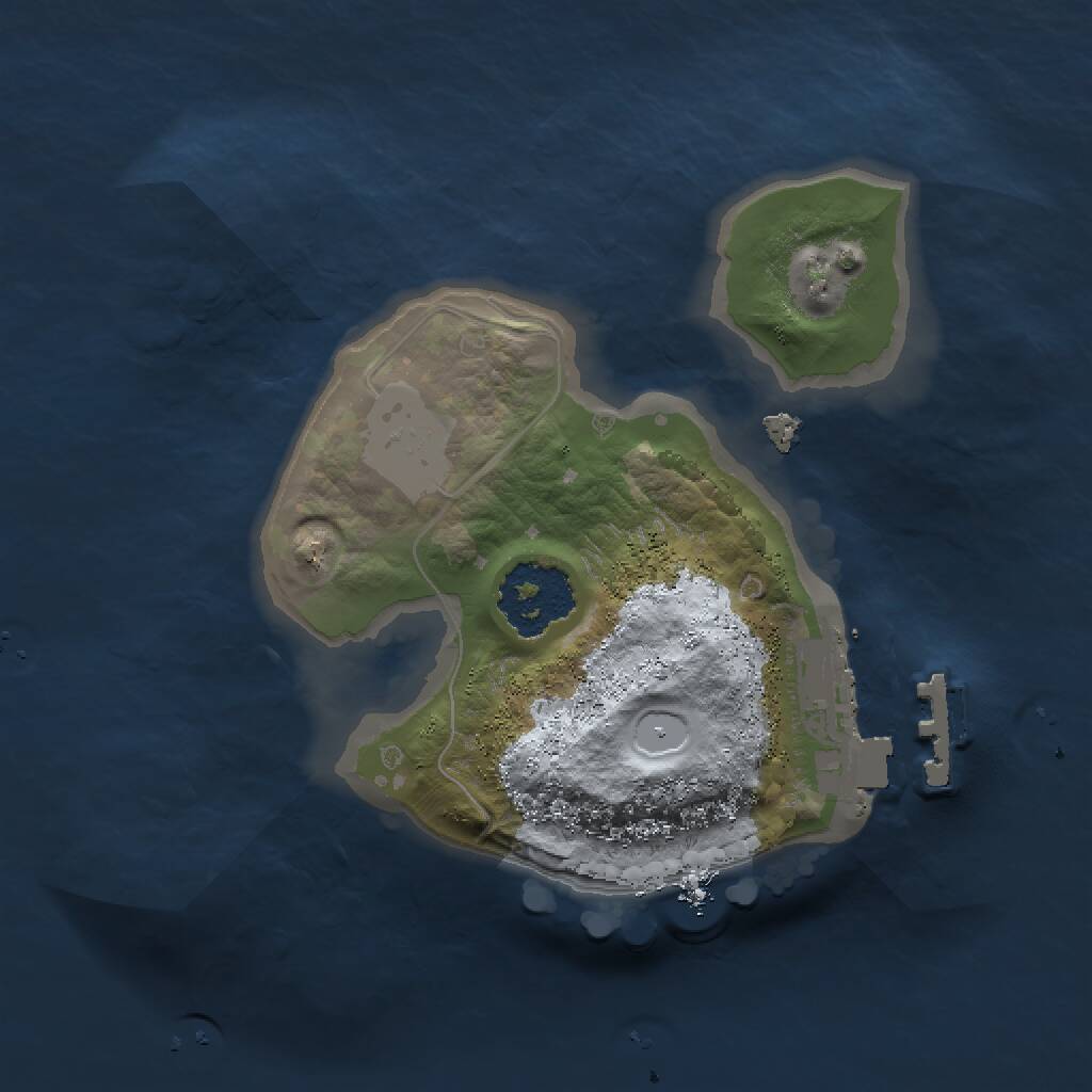 Rust Map: Procedural Map, Size: 1500, Seed: 20332066, 2 Monuments