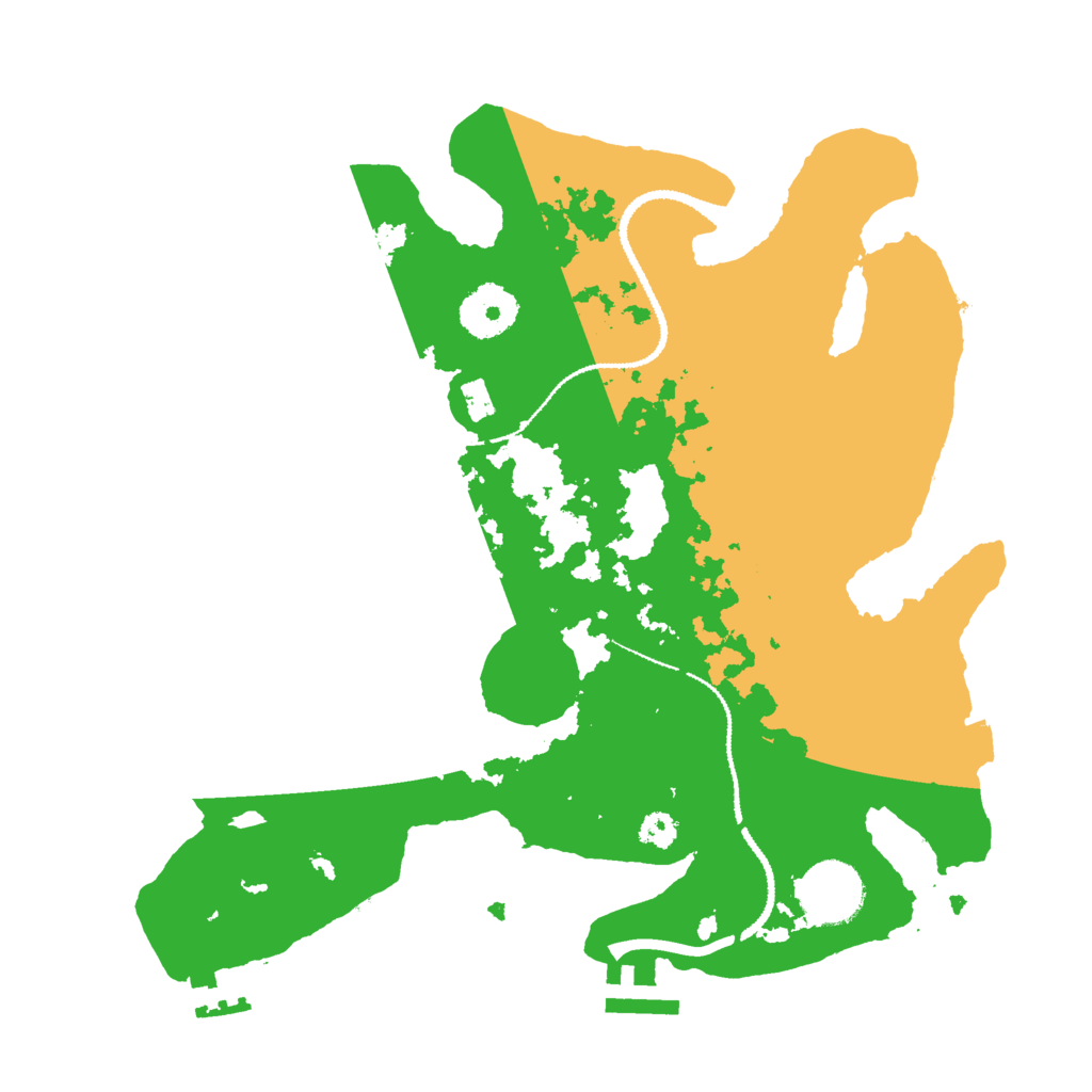 Biome Rust Map: Procedural Map, Size: 3000, Seed: 16644