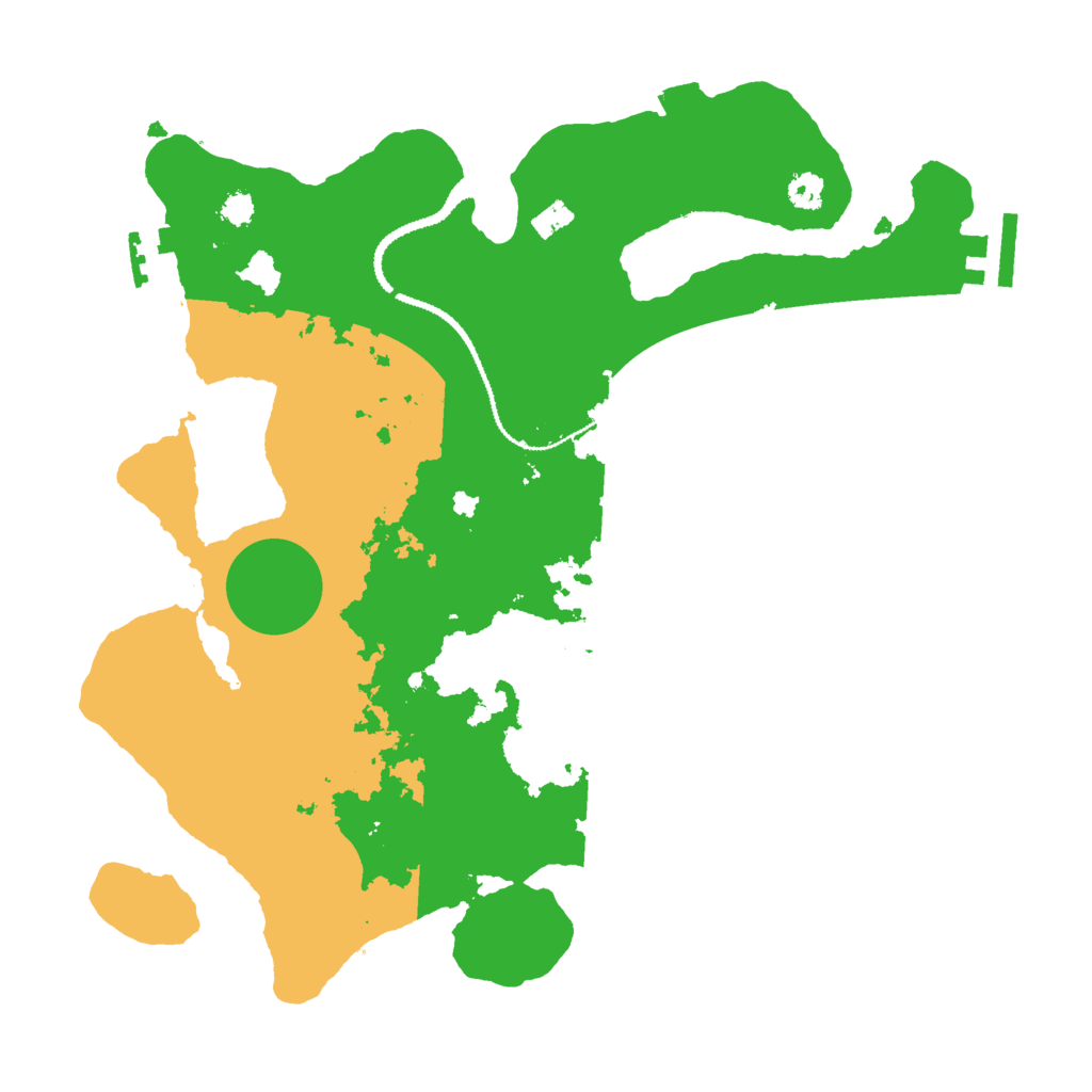 Biome Rust Map: Procedural Map, Size: 3000, Seed: 17762087