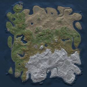 Thumbnail Rust Map: Procedural Map, Size: 4500, Seed: 473992924, 17 Monuments