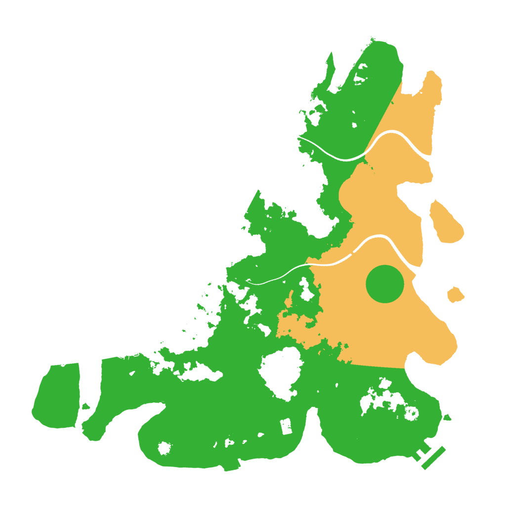 Biome Rust Map: Procedural Map, Size: 3500, Seed: 315113766