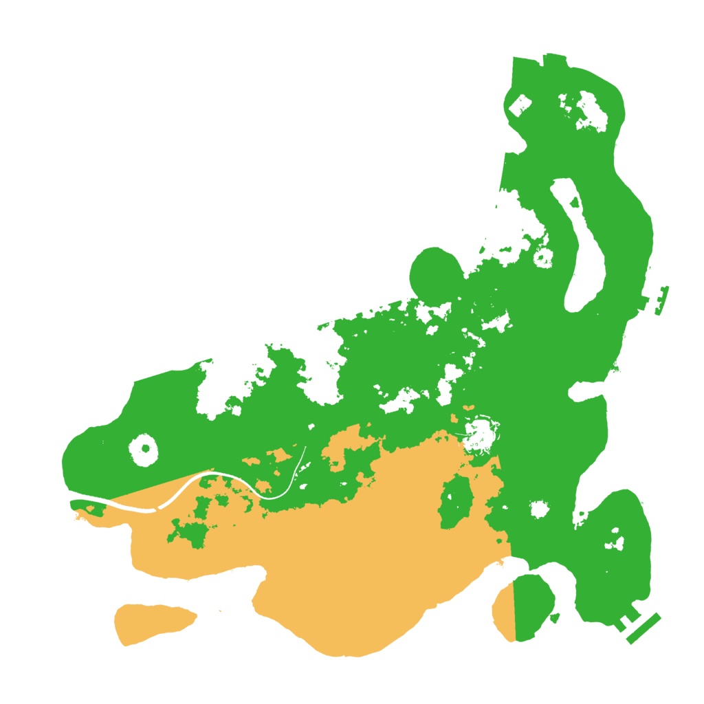 Biome Rust Map: Procedural Map, Size: 3500, Seed: 958193601