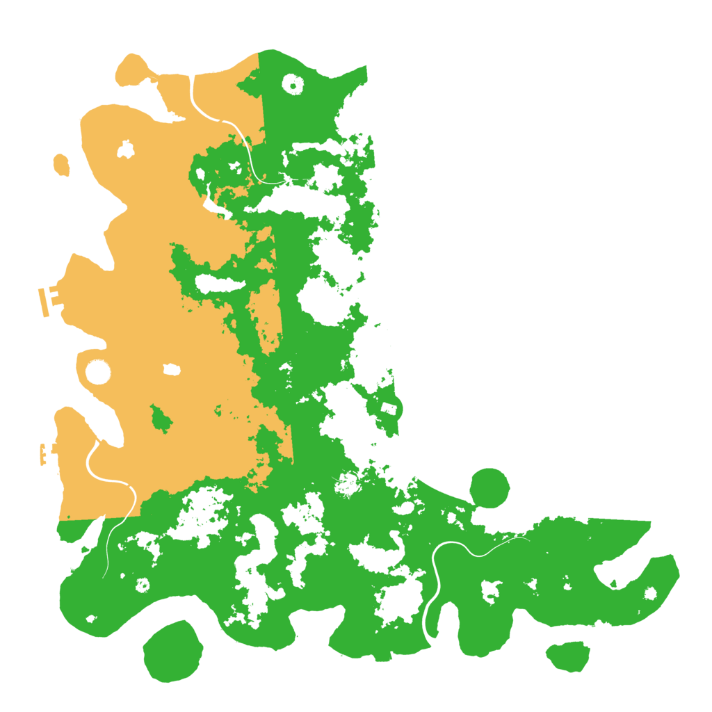 Biome Rust Map: Procedural Map, Size: 5000, Seed: 727727