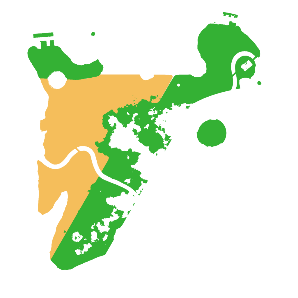 Biome Rust Map: Procedural Map, Size: 3000, Seed: 737127346