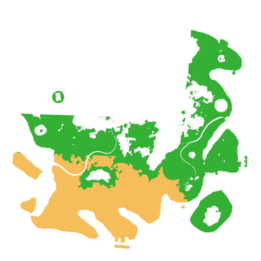 Biome Rust Map: Procedural Map, Size: 3500, Seed: 955613167