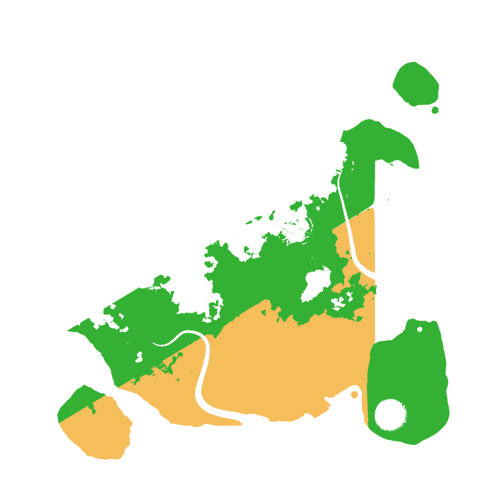 Biome Rust Map: Procedural Map, Size: 2800, Seed: 7777