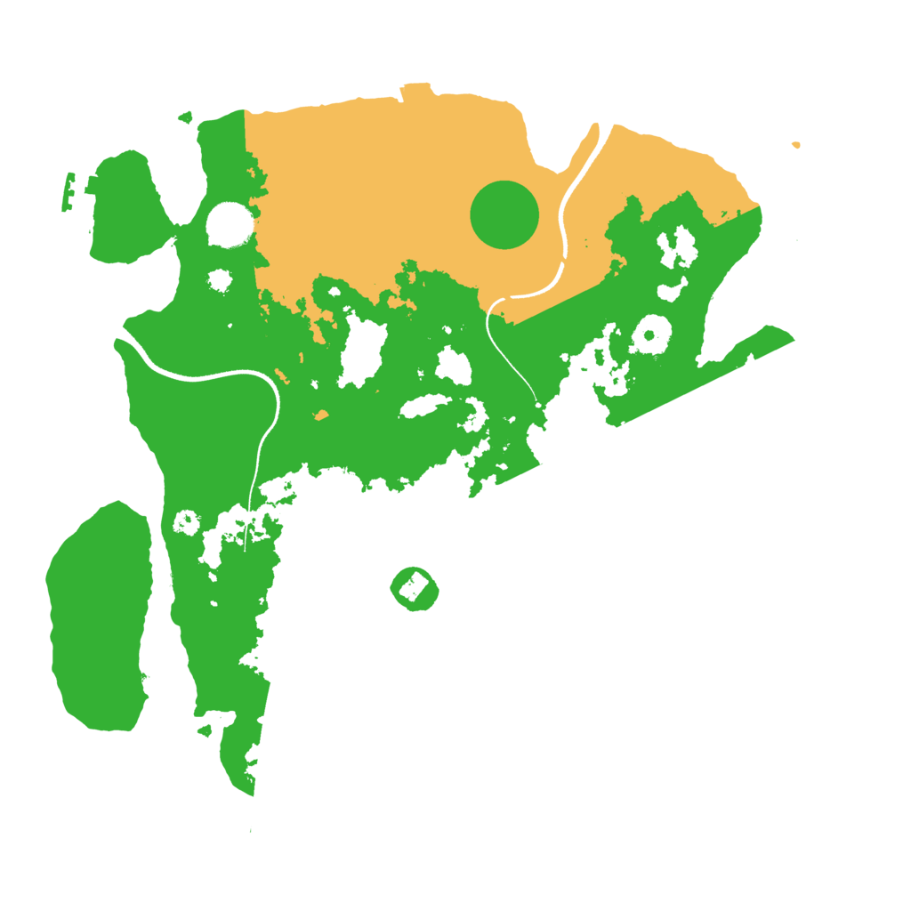 Biome Rust Map: Procedural Map, Size: 3500, Seed: 846347549
