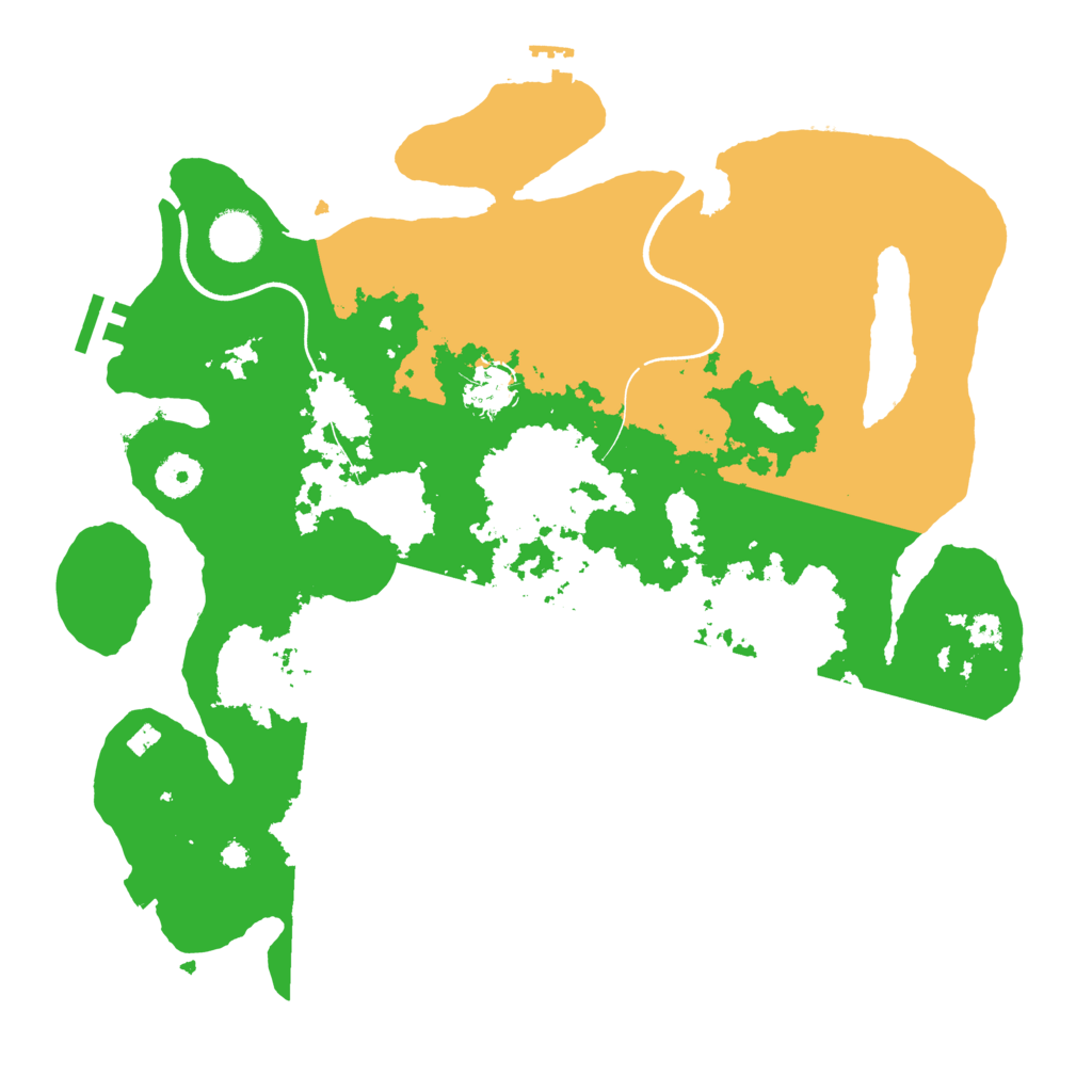 Biome Rust Map: Procedural Map, Size: 3700, Seed: 569755286