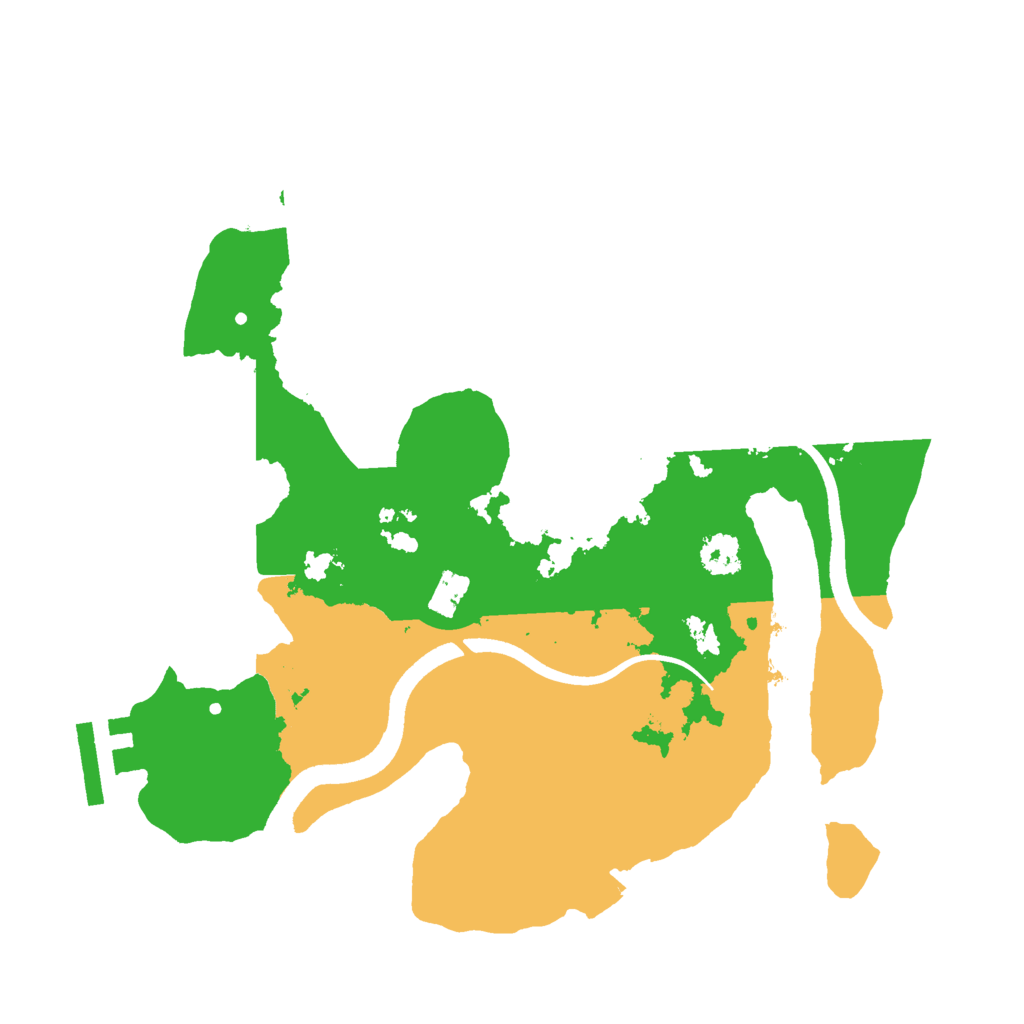 Biome Rust Map: Procedural Map, Size: 2500, Seed: 123322