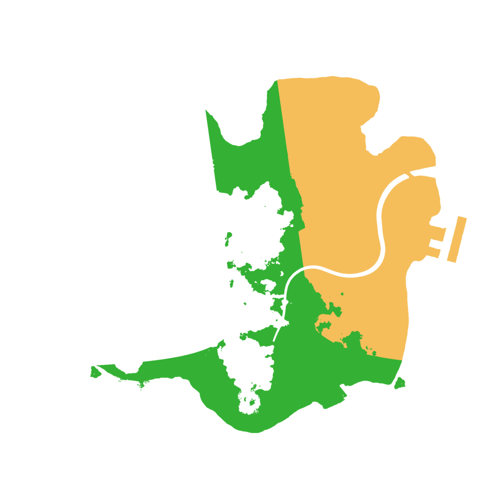 Biome Rust Map: Procedural Map, Size: 2200, Seed: 986378113