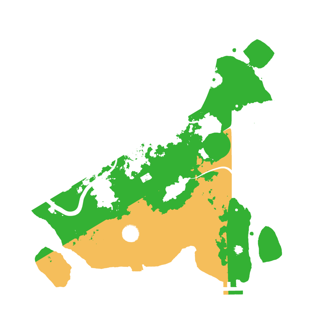 Biome Rust Map: Procedural Map, Size: 3200, Seed: 7777