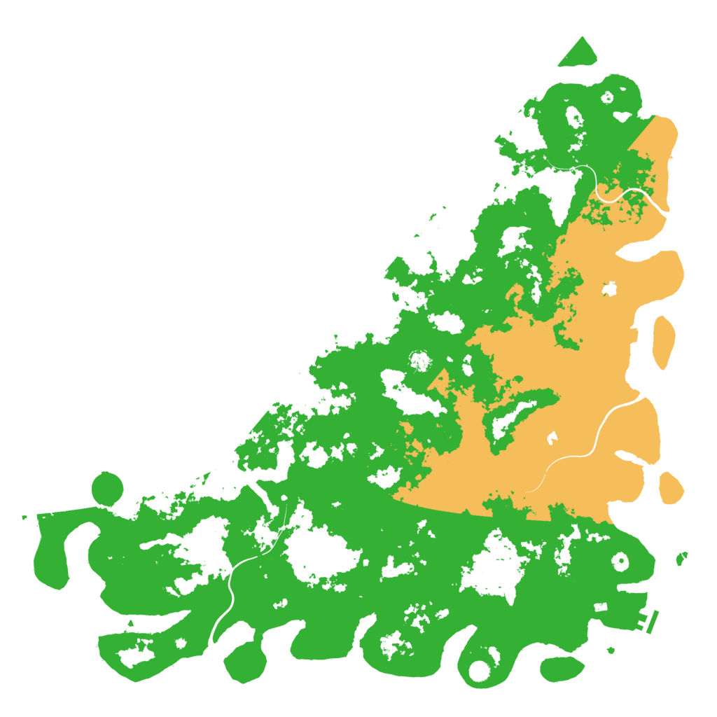 Biome Rust Map: Procedural Map, Size: 6000, Seed: 161381545