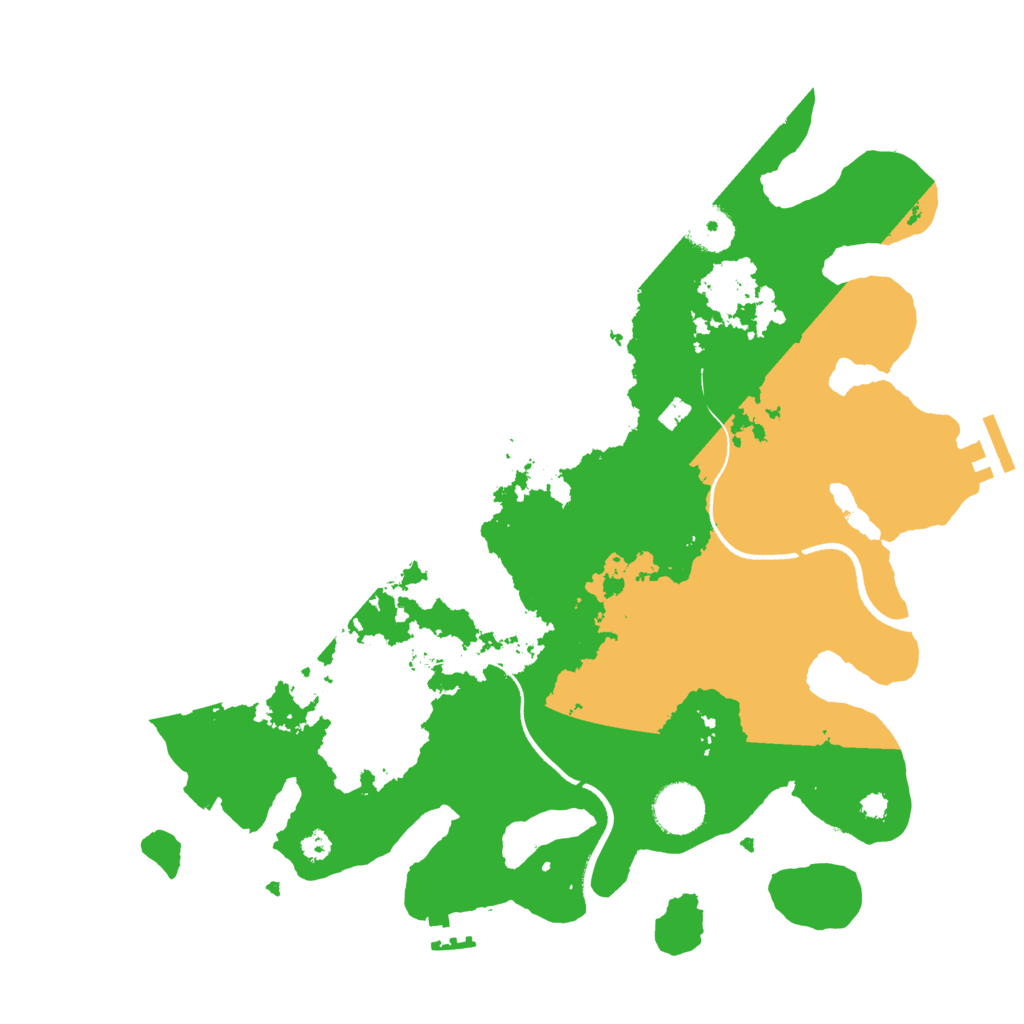 Biome Rust Map: Procedural Map, Size: 3500, Seed: 302812695