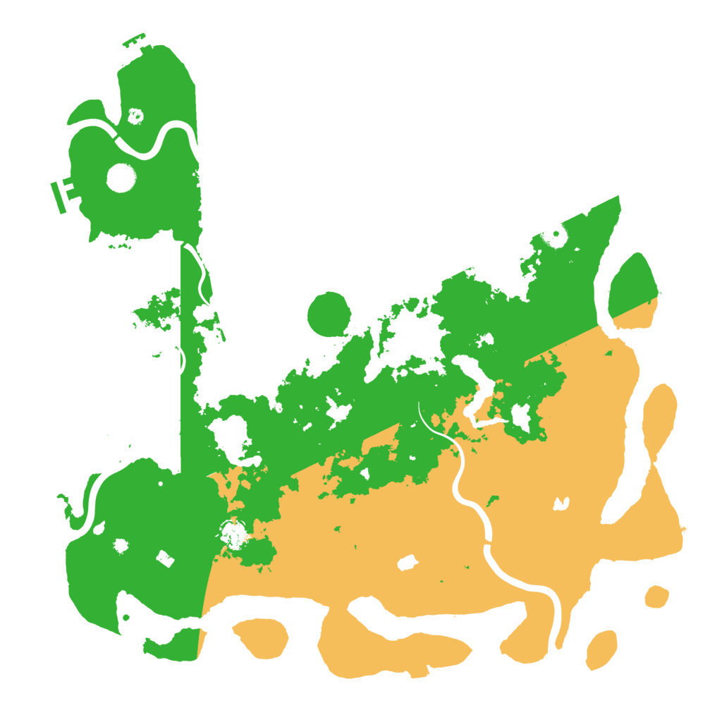Biome Rust Map: Procedural Map, Size: 4500, Seed: 515257