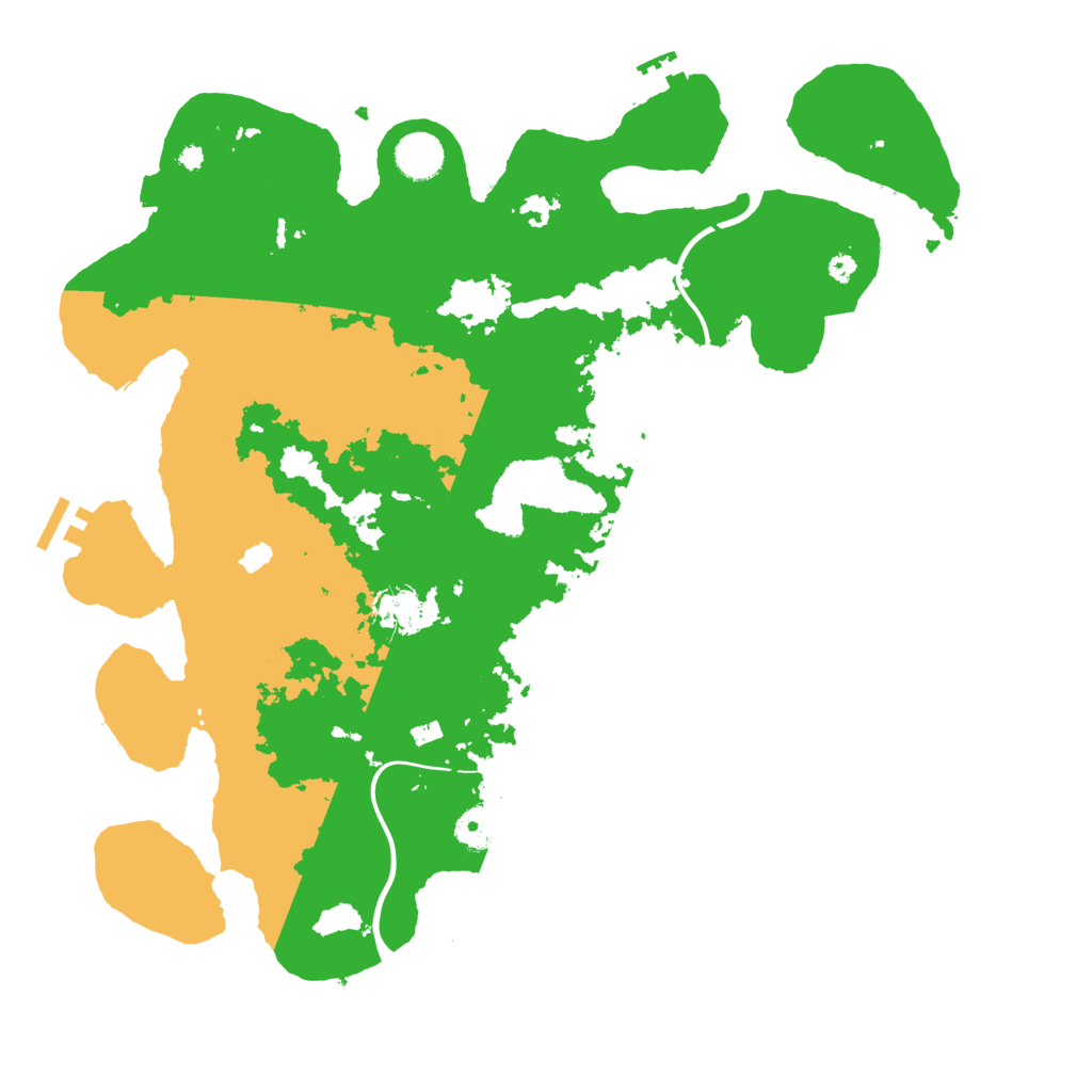 Biome Rust Map: Procedural Map, Size: 4000, Seed: 1056538280