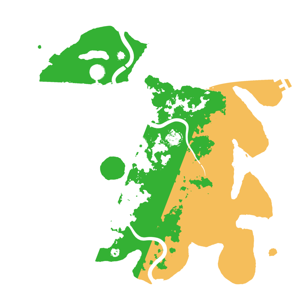 Biome Rust Map: Procedural Map, Size: 3500, Seed: 2072125688