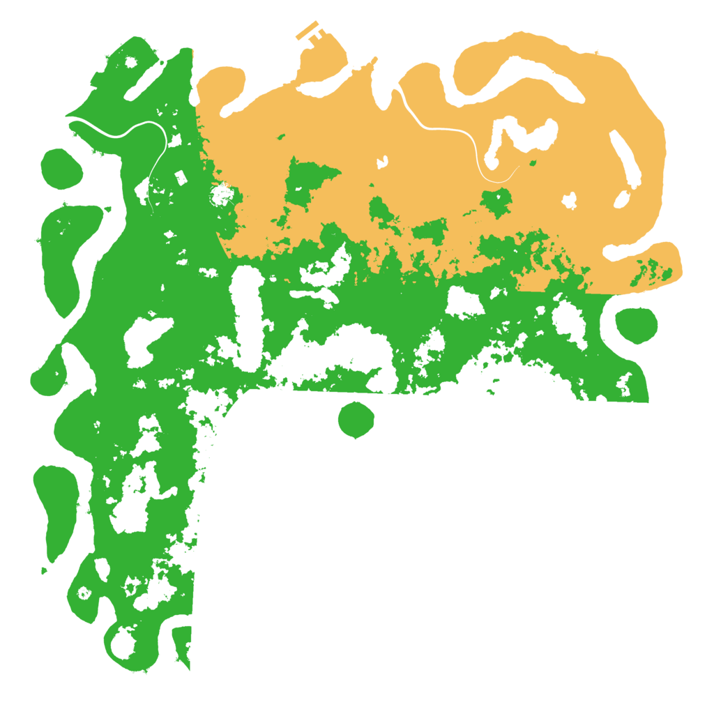 Biome Rust Map: Procedural Map, Size: 5500, Seed: 42622