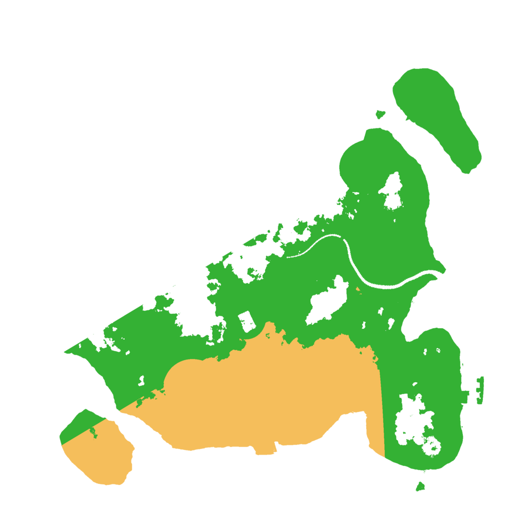 Biome Rust Map: Procedural Map, Size: 2900, Seed: 7777