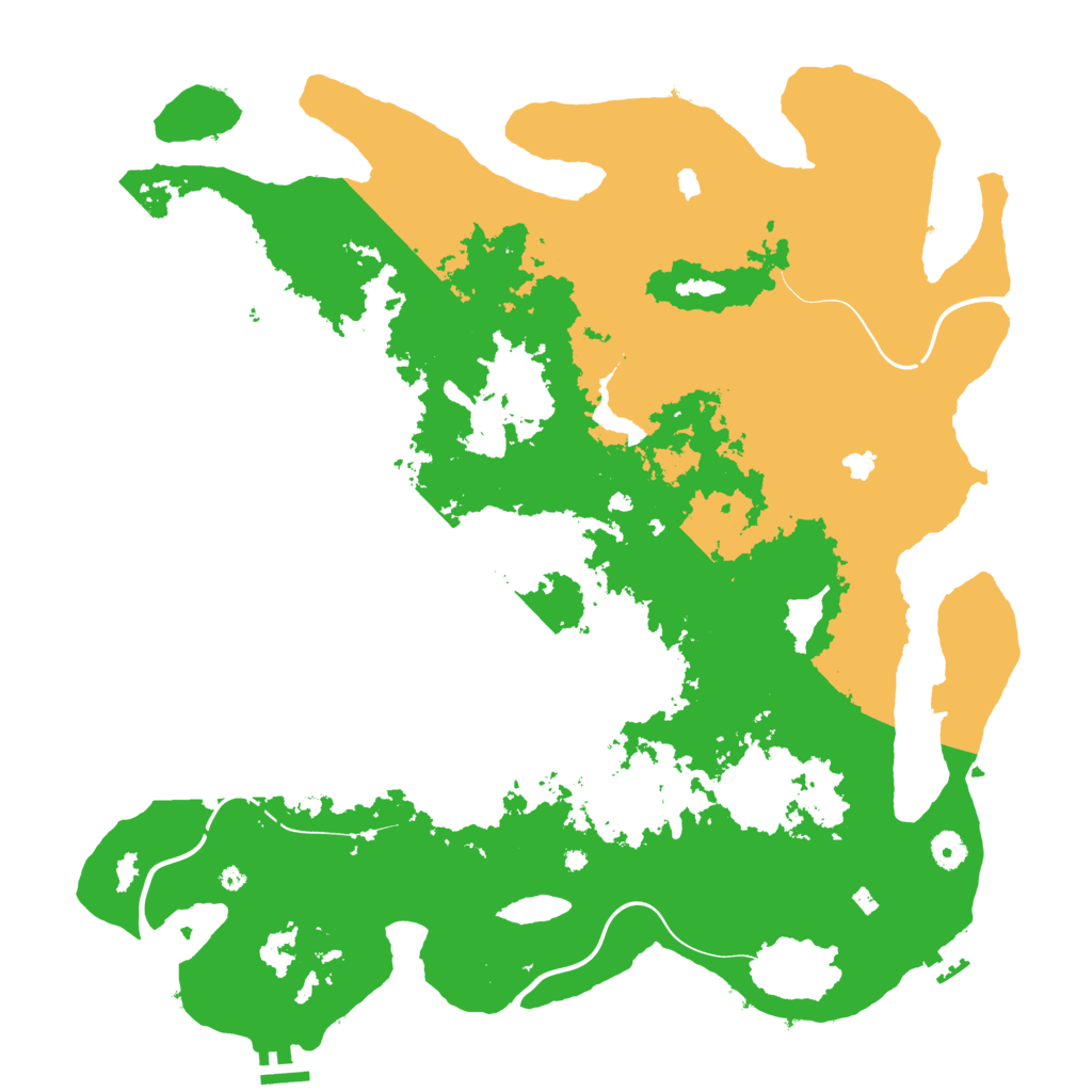 Biome Rust Map: Procedural Map, Size: 4500, Seed: 209029241