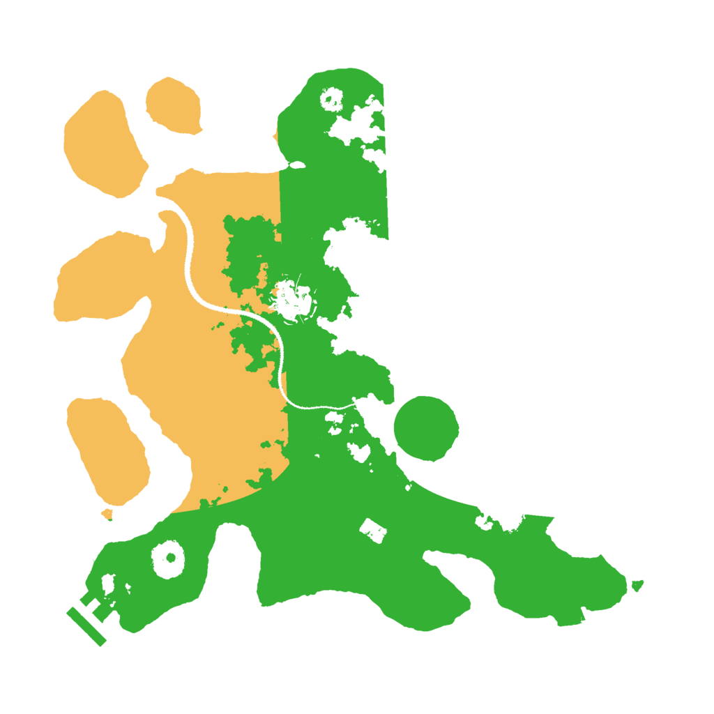 Biome Rust Map: Procedural Map, Size: 3000, Seed: 1289464600