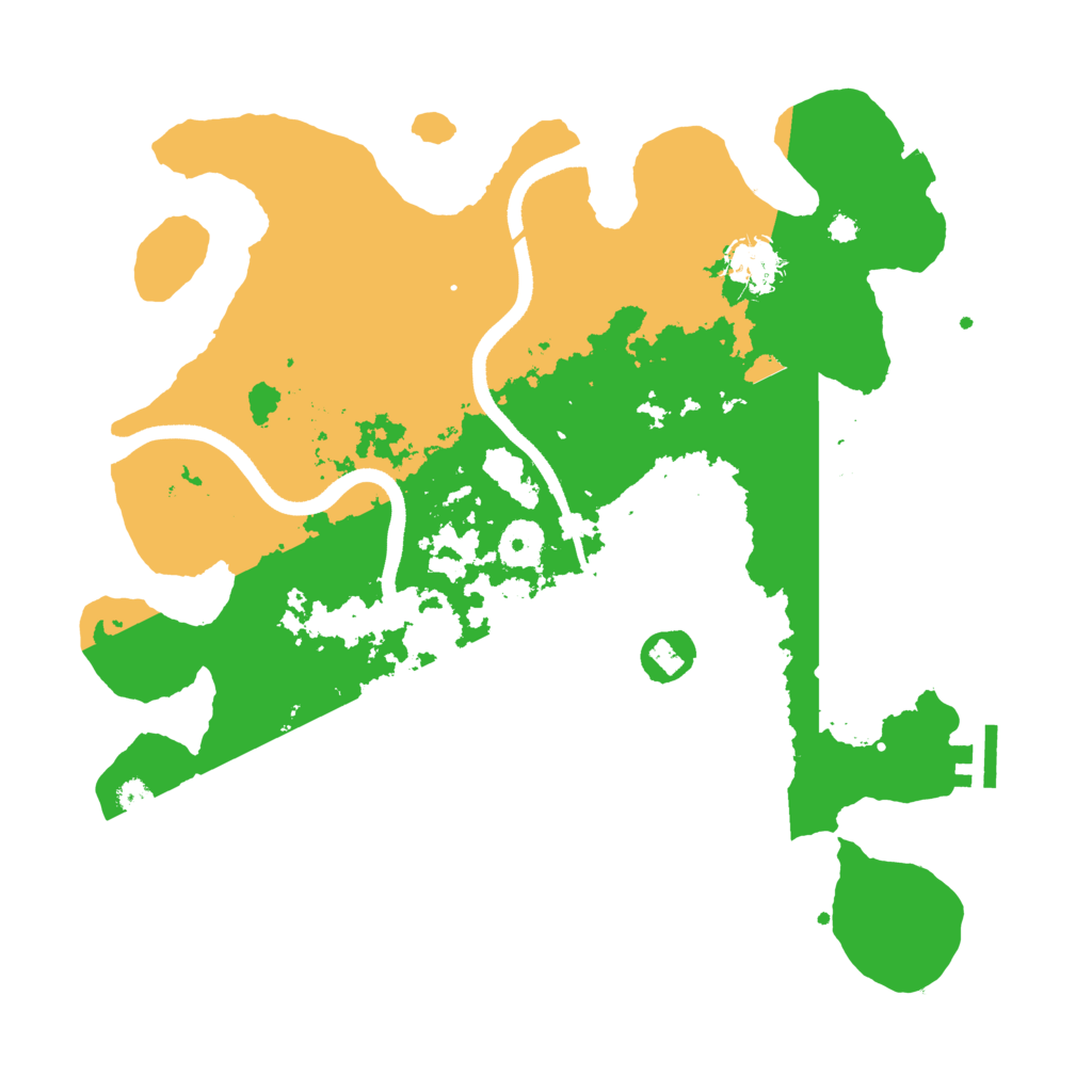Biome Rust Map: Procedural Map, Size: 3500, Seed: 911911
