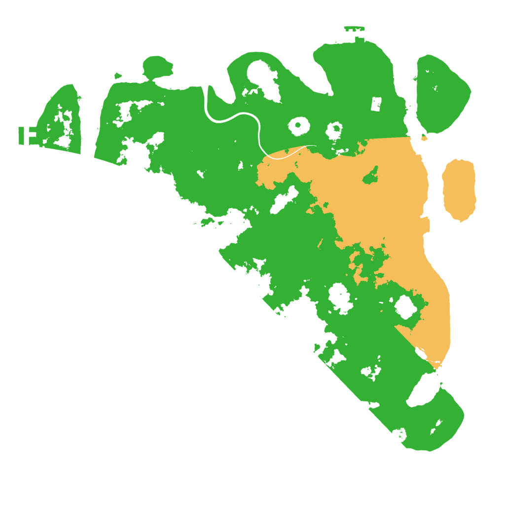 Biome Rust Map: Procedural Map, Size: 3800, Seed: 124519321