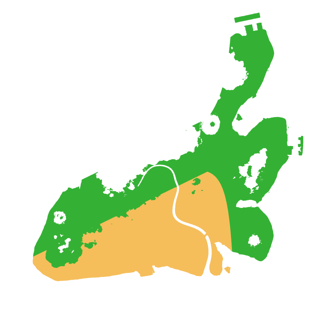 Biome Rust Map: Procedural Map, Size: 2500, Seed: 2623457