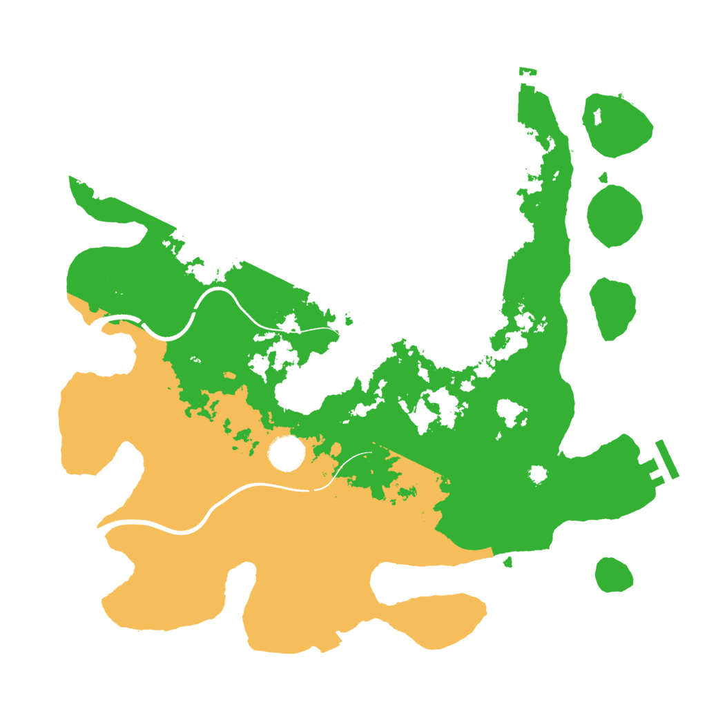 Biome Rust Map: Procedural Map, Size: 3500, Seed: 8760099