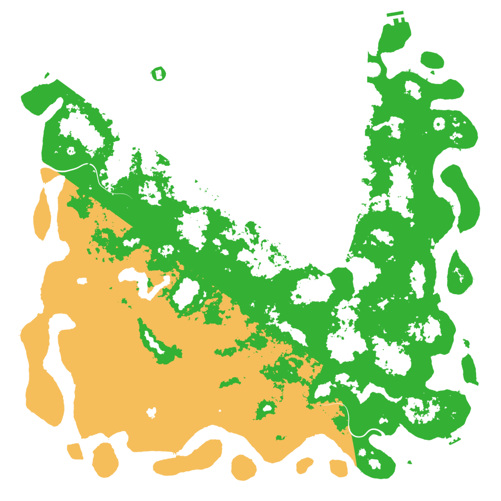 Biome Rust Map: Procedural Map, Size: 6000, Seed: 931701790