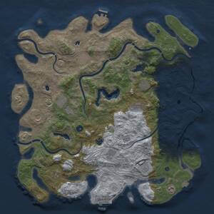 Thumbnail Rust Map: Procedural Map, Size: 4747, Seed: 594078140, 17 Monuments