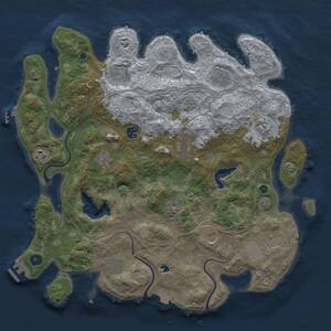 Thumbnail Rust Map: Procedural Map, Size: 4250, Seed: 2060697868, 17 Monuments