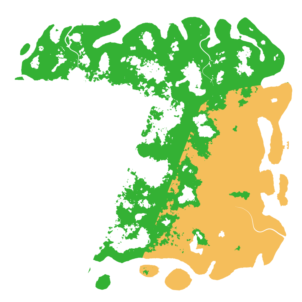 Biome Rust Map: Procedural Map, Size: 6000, Seed: 633