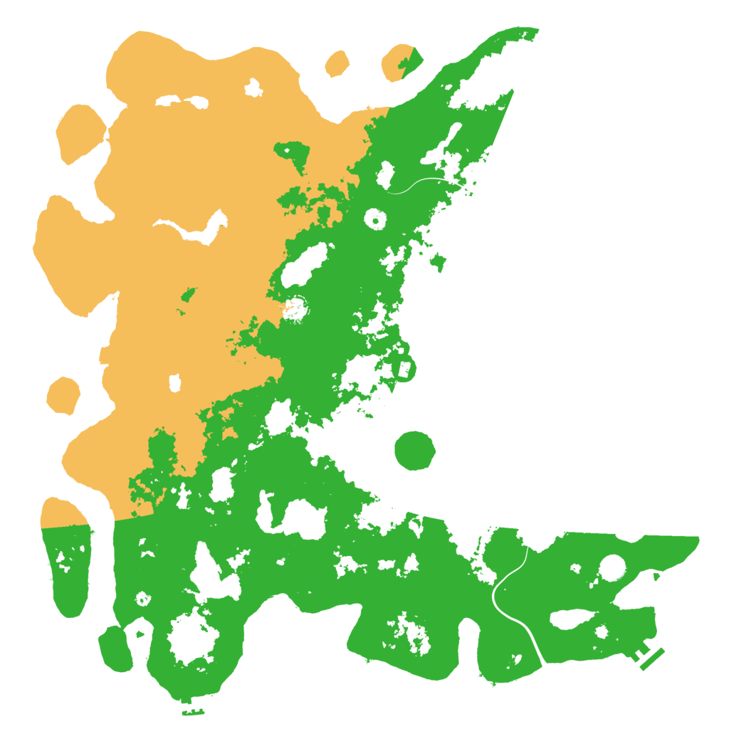 Biome Rust Map: Procedural Map, Size: 5000, Seed: 10999
