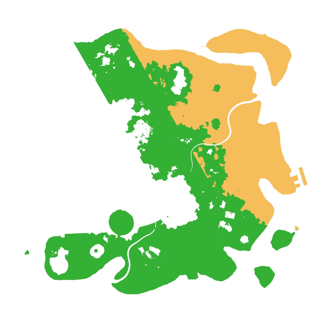 Biome Rust Map: Procedural Map, Size: 3500, Seed: 2007906770