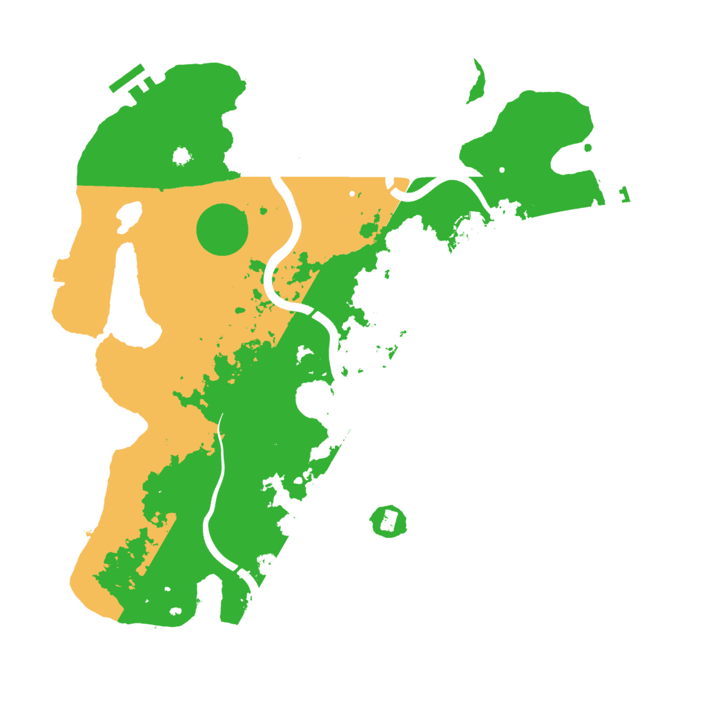 Biome Rust Map: Procedural Map, Size: 3600, Seed: 2020