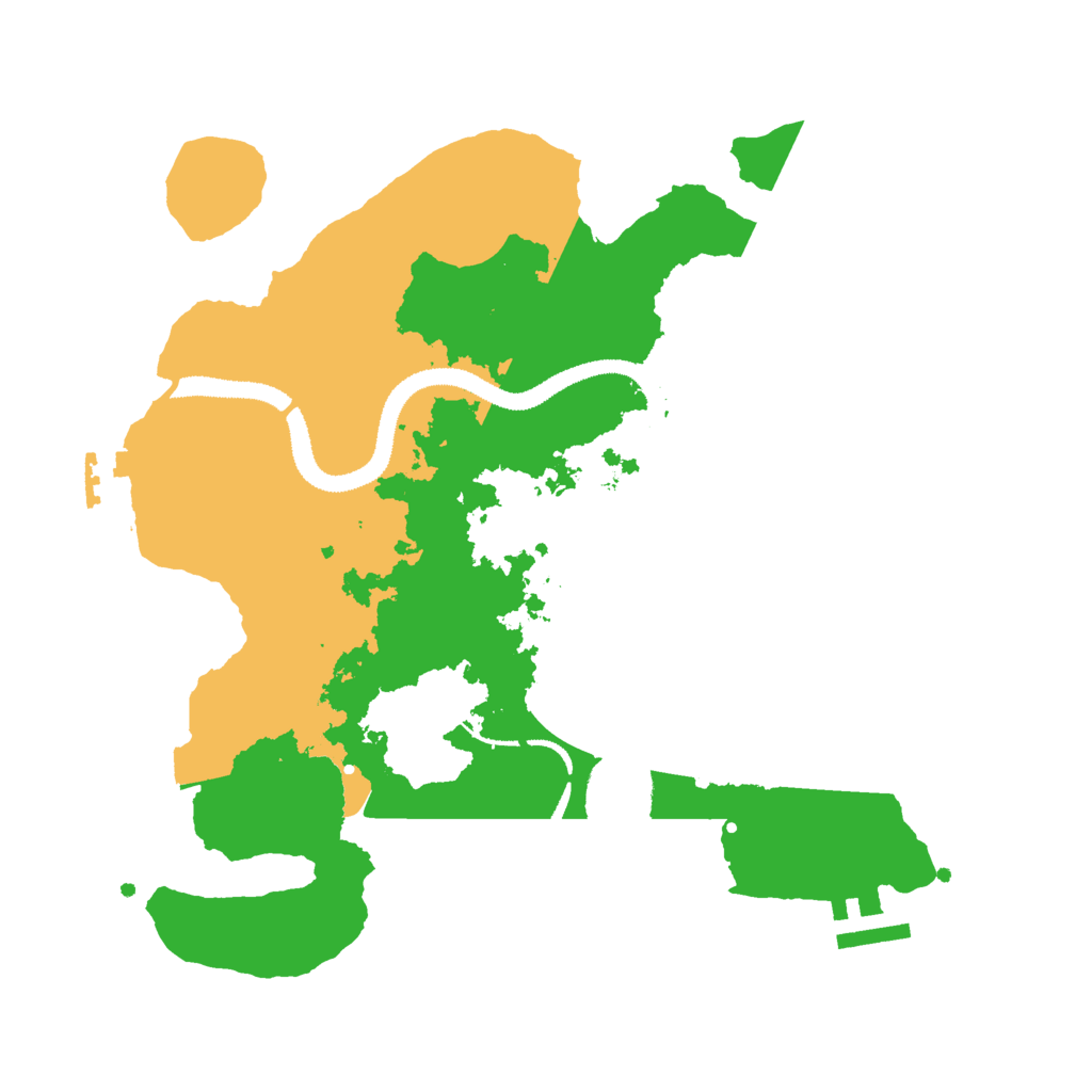 Biome Rust Map: Procedural Map, Size: 3000, Seed: 977233893