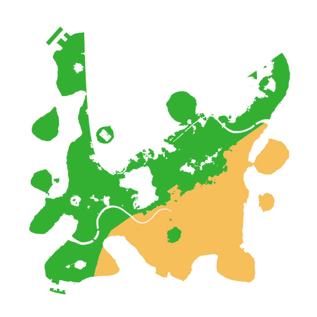 Biome Rust Map: Procedural Map, Size: 3000, Seed: 30763