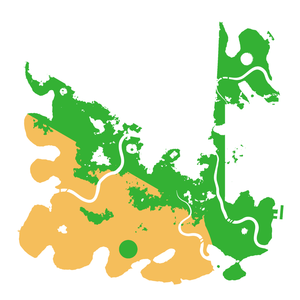 Biome Rust Map: Procedural Map, Size: 4300, Seed: 1845550750