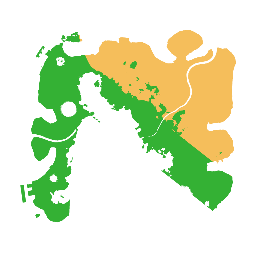 Biome Rust Map: Procedural Map, Size: 3000, Seed: 3051492