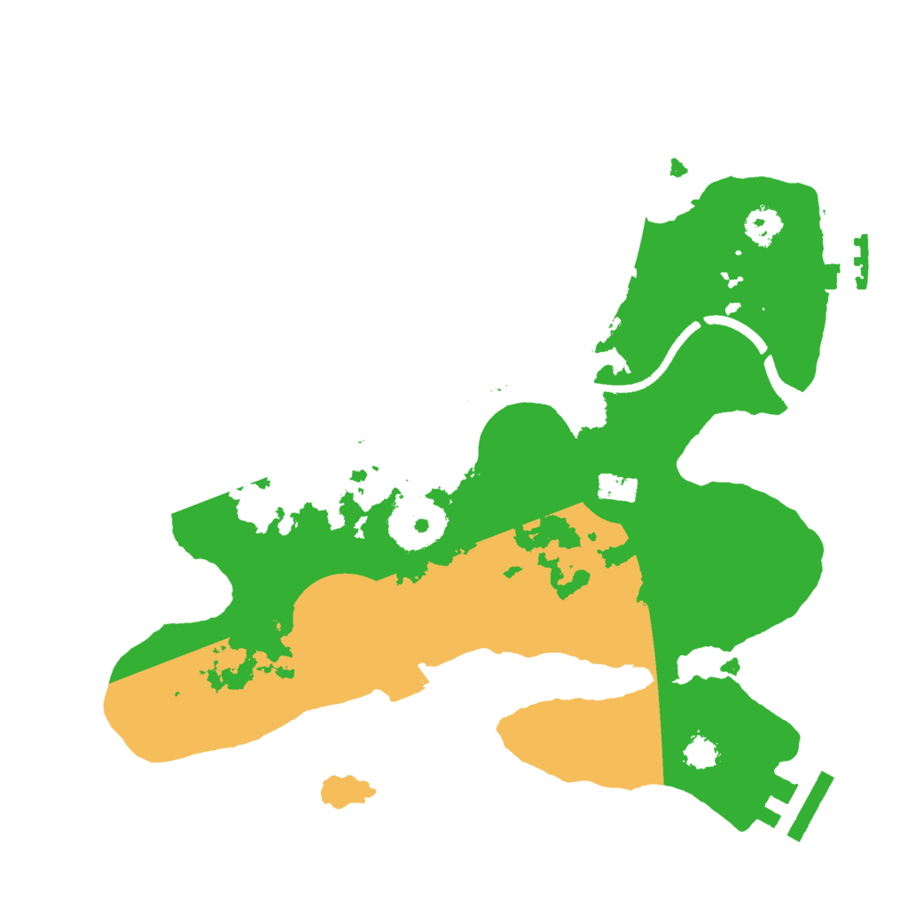 Biome Rust Map: Procedural Map, Size: 2500, Seed: 1241883307