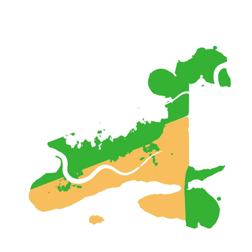 Biome Rust Map: Procedural Map, Size: 2500, Seed: 1241883307