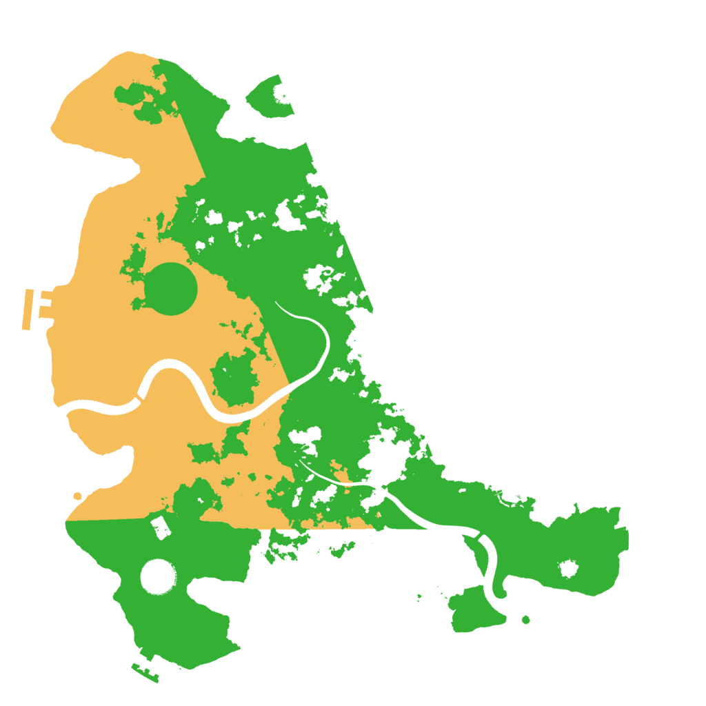 Biome Rust Map: Procedural Map, Size: 3500, Seed: 493051920