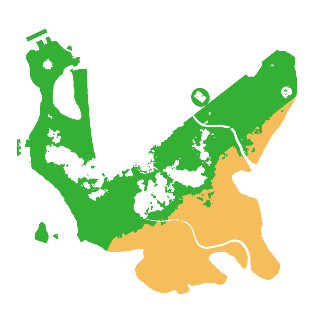 Biome Rust Map: Procedural Map, Size: 3000, Seed: 4915268