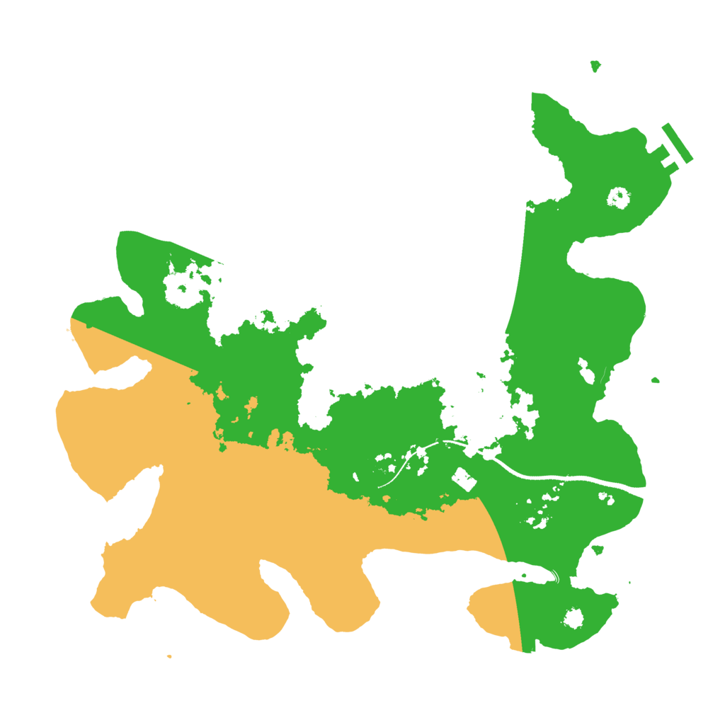 Biome Rust Map: Procedural Map, Size: 3300, Seed: 307578554