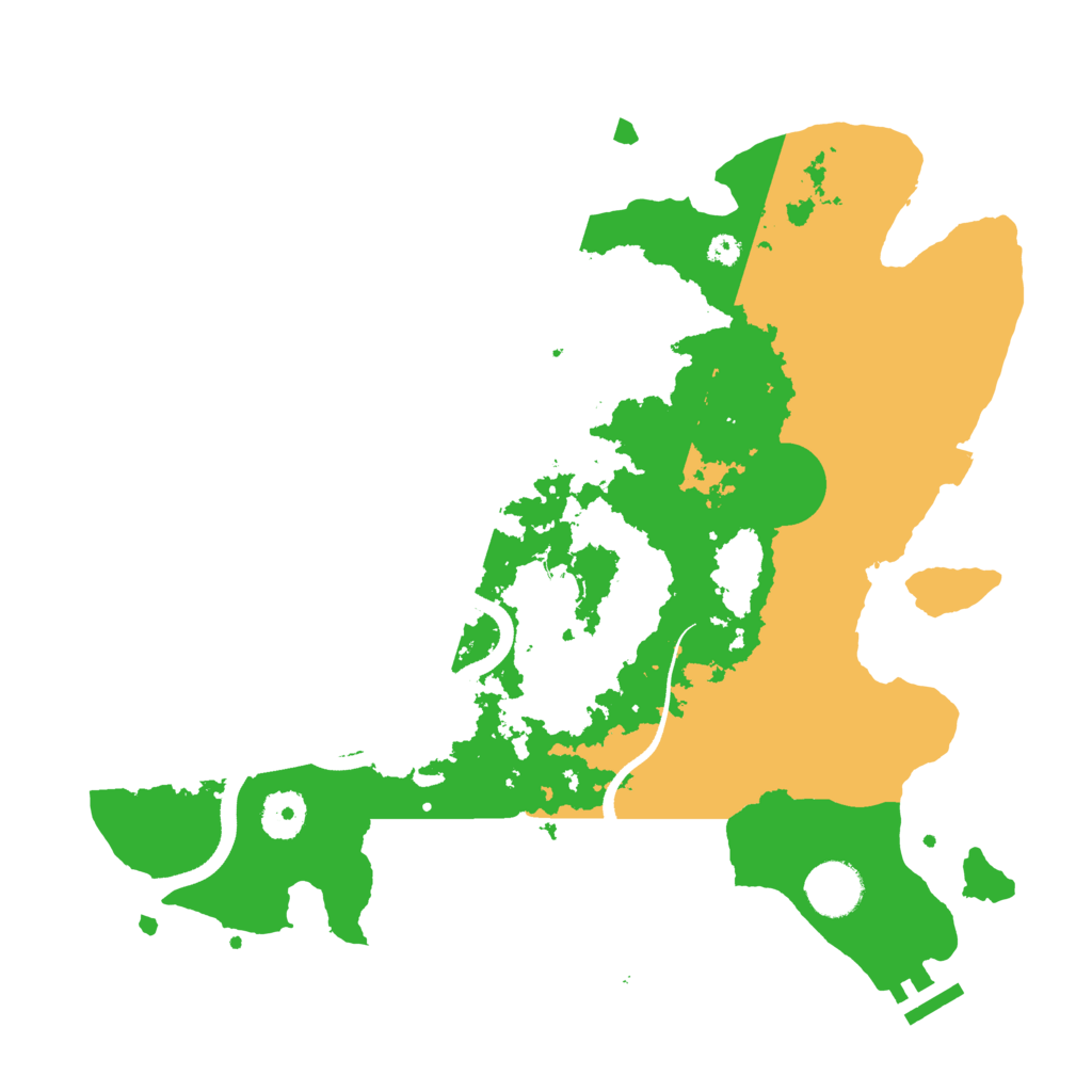 Biome Rust Map: Procedural Map, Size: 3500, Seed: 1144250889