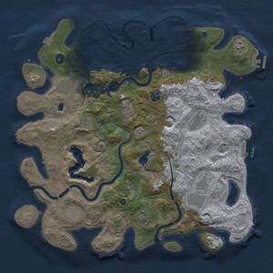 Thumbnail Rust Map: Procedural Map, Size: 4250, Seed: 71230947, 16 Monuments