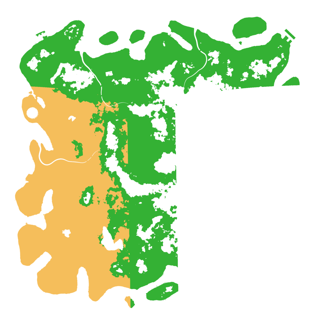 Biome Rust Map: Procedural Map, Size: 5000, Seed: 100274913