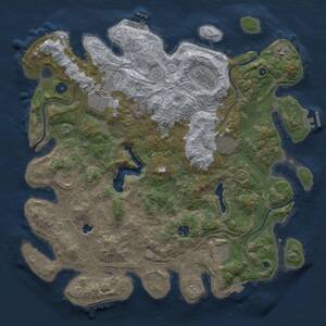 Thumbnail Rust Map: Procedural Map, Size: 4250, Seed: 902897780, 14 Monuments